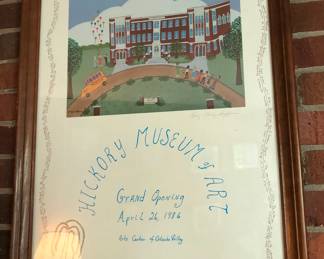 Hickory Museum of Art Print signed by Barry Huffman 