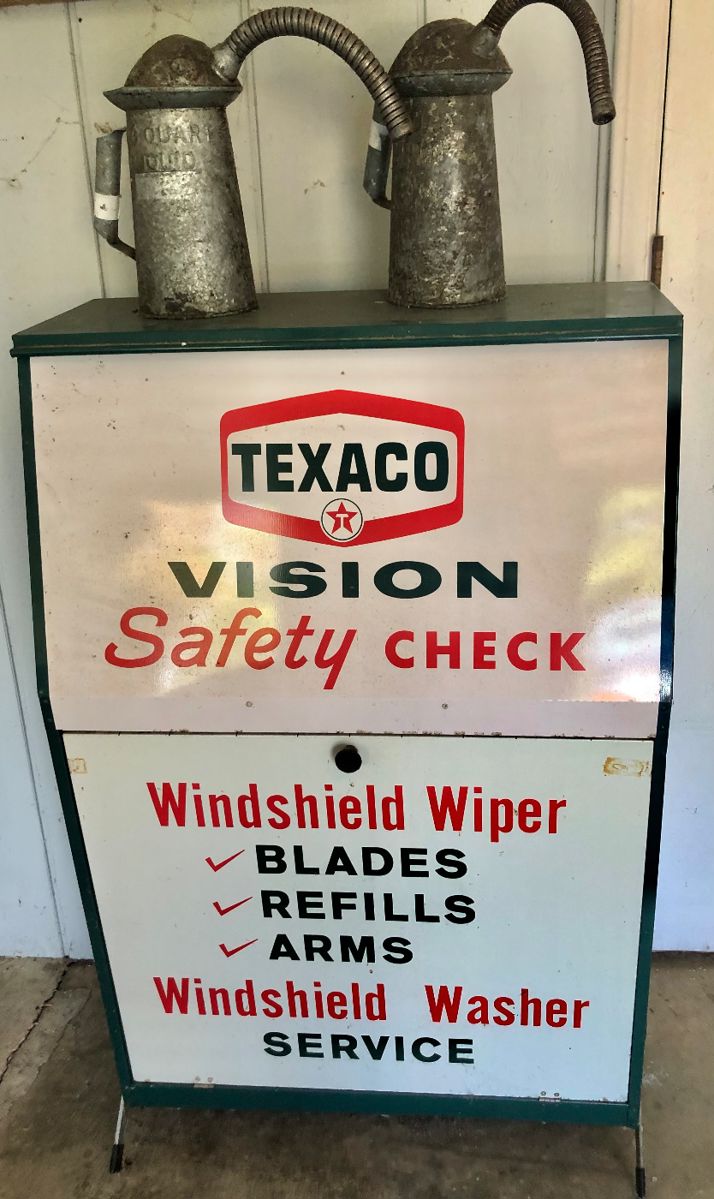 Texaco Windshield Wiper Cabinet (Very Good Condition)