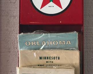 Metal Texaco Map & Travel Guide Holder