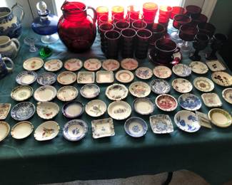 Collection of Antique Butter Pats