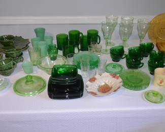 Emerald Green Glass Ware