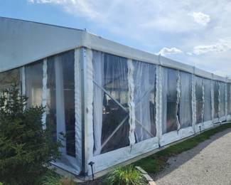 75'x40' 3000 sq ft event space pavilion with roll up sides (solid or window paned)