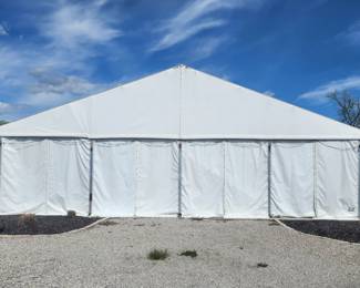 75'x40' 3000 sq ft event space pavilion with roll up sides