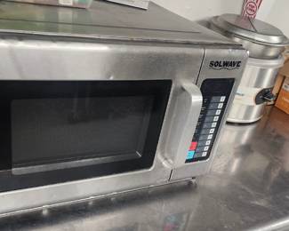 Solwave Microwave and Nemco Soup Warmer