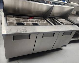 True Refrigerator Model TSSU-72-30m-B-ST 150 volts
Refrigerated Prep Station