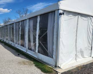 75'x40' 3000 sq ft event space pavilion with roll up sides and multiple side options - perfect for your next wedding, graduation or other celebration!