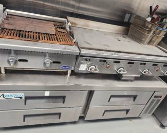 Cook Rite flat top grill, VULCAN gas flat top
Avantco drawer refrigeration system