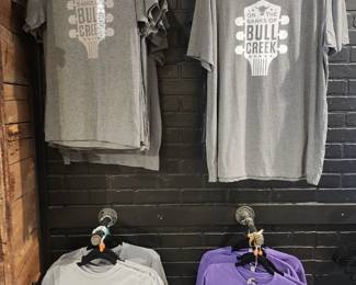 Tshirts ranging in sizes from Small to 2XL