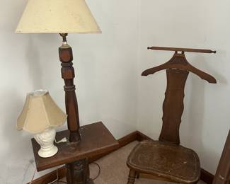 Assorted Lights and Butler Chair