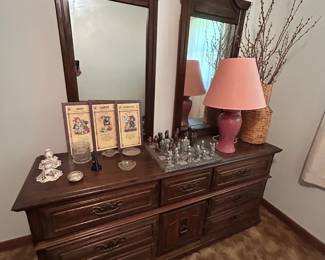 Long Dresser with double mirrors