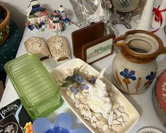 Decor, Kitchen storage containers and other assorted items