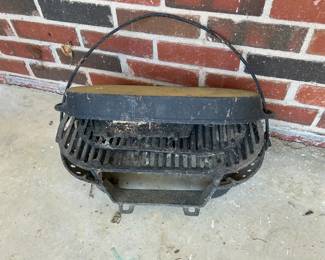 Cast iron campfire grill