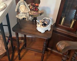 Vintage Dolls and Small Table