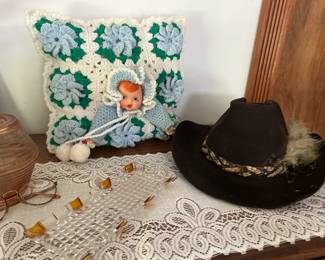 Cowboy hats and Unique pillows (among other unique items!!)