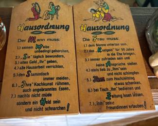 German Decorative Plaques and Artwork