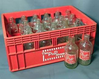 The Pop Shoppe Premium Craft Soda Bottles, Qty 23, In Pop Shoppe Bottle Crate