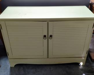 Storage Cabinet With 2 Lower Compartments, 2 Shelves Each, With Hinged Doors