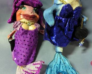 December Diamonds Fish Ornaments Collection, Qty 4, Includes Mall Queen