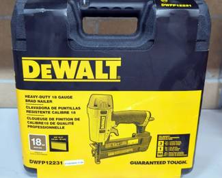 DeWalt Heavy Duty 18 gauge Brad Nailer Model DWFP12231, New, In Hard Case