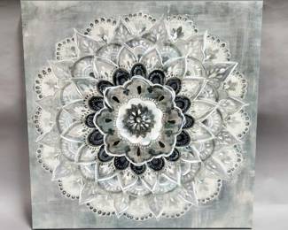 Sunburst Neutral By Danhui NAI Wall Art, 40" x 40"