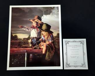 Bob Byerley (American, 1941-1919) Deputies Print, Signed And Numbered 174/950, With COA, 24.5" x 20"