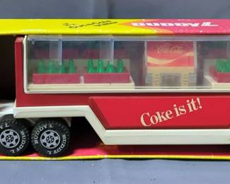 Buddy L Mack Truck Coca-Cola Trailer, 14.5" Long, In Box