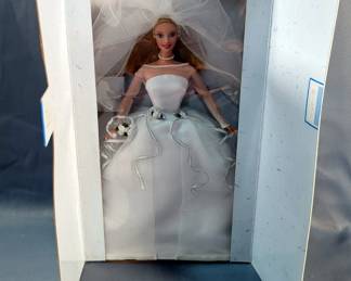 1997 And 1998 Mrs P.F.E. Albee Barbies, And 1999 Blushing Bride Barbie, All Avon Exclusives For Avon Employees, All In Boxes