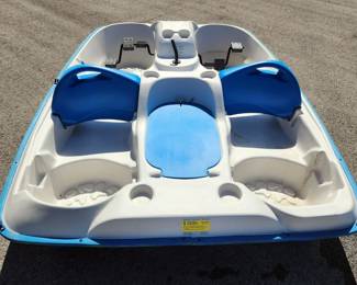 Sundolphin Sun Slider 5 Seater Pedal Boat, Approx 8' x 6', With Cover
