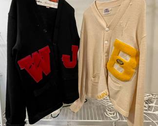 Vintage letter sweaters.