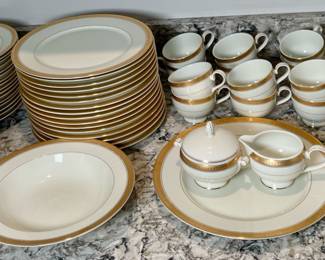 84 piece Mikasa china dinnerware set.