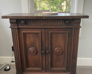 One of two stunning antique cabinets