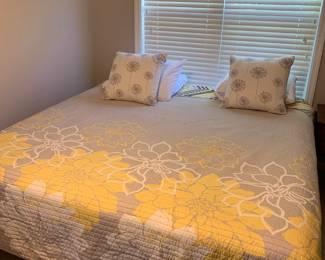 King size mattress and metal frame 