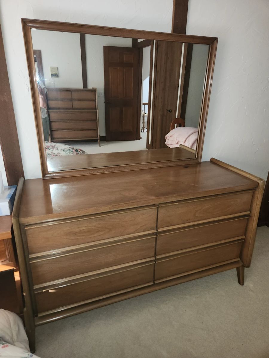 MCM United Furniture dresser with mirror