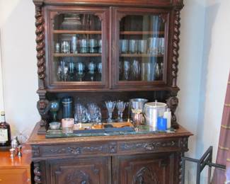 Beautiful  carved cabinet circa 1860