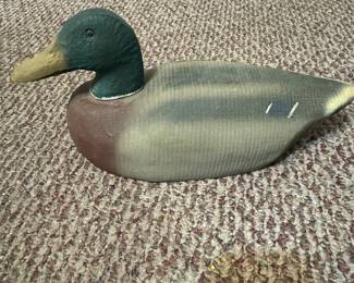 Vintage Herter's wooden decoy with glass eyes