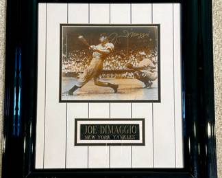26  Joe Dimaggio Signed Photo.  Authenticated.
19.5W X 22H
