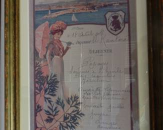 1908 passenger menu