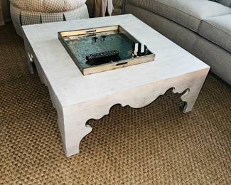 PRICE:$700-HOOKER FURNITURE EMMET SQUARE COFFEE TABLE
40”L x 40”W x 16”H 