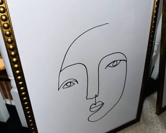 PICASSO STYLE FRAMED PRINTS
​​​​​​​2 AVAILABLE 
16”W x 20”H
PRICE:$20.00 EACH