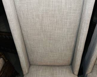 PRICE:$200.00 EACH-WEST ELM- LINEN BEIGE CHAIRS
​​​​​​​2 AVAILABLE
21.5”W x 22”D x 44”H 
FLOOR TO SEAT 19.5”
