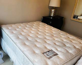 PRICE:$80.00-QUEEN SIZE MATTRESS WITH BOXSPRING AND FRAME
