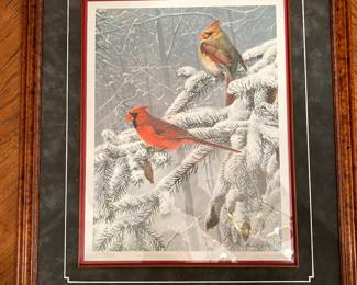 "Northern Cardinals" Marc Hanson signed & numbered