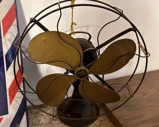 Emerson 4 brass blade fan. heavy!