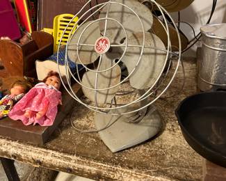 GE oscillating fan