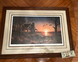 "Comforts of Home" artist Terry Redlin signed and numbered