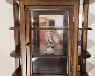 Mini Chippendale Style Display Cabinet Eighteen Inches Wide By Twenty Four Inches Tall By Eight Inches Deep