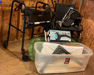 Wheel Chair, Trunk Lift and Rolling Walker
