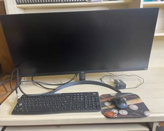 LG Monitor, Logi Keyboard and Mouse