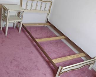 Twin Bed Frame and Nightstand