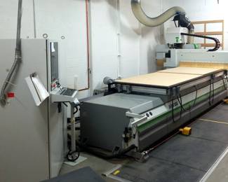 Biesse Rover B 4.40 FT CNC Machine With Computer / Air Condition Unit, Busch RA0305 Vacuum Pump, Matting, Flexible Ducting, Manuals, And More